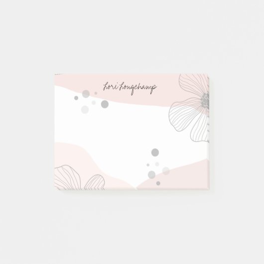 Aangepast Plant met botanische overloop  Post-it® Notes (Voorkant)