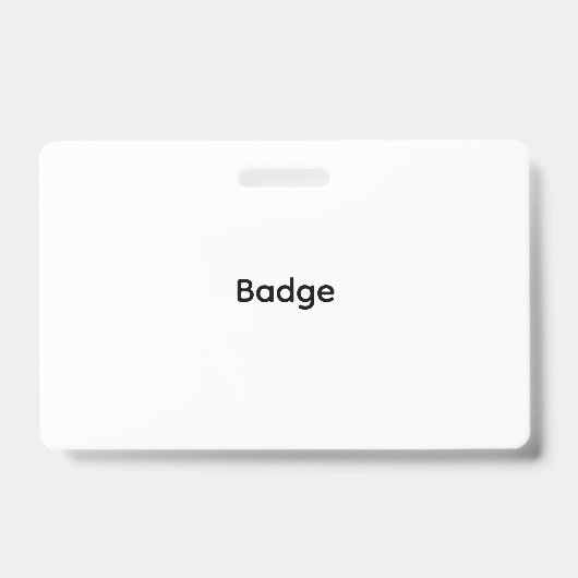 Aangepast | Plastic Badge - Horizontaal (Voorzijde)