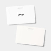 Aangepast | Plastic Badge - Horizontaal (Voor- en achterkant)
