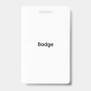 Aangepast Plastic Badge - Verticaal