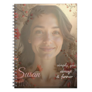 Aangepast Portret voor Haar – Gepersonaliseerd Fot Notitieboek