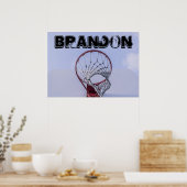 Aangepast Poster Basketball Player-sport voor teks (Keuken)