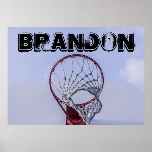 Aangepast Poster Basketball Player-sport voor teks (Voorkant)