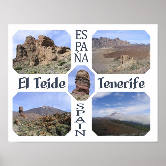 Aangepast poster El Teide (Voorkant)