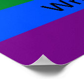 Aangepast Poster LGBT-vlag (Hoek)