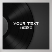 Aangepast POSTER met Vinylontwerpachtergrond (Voorkant)