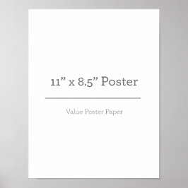 Aangepast Poster van 11 x 85