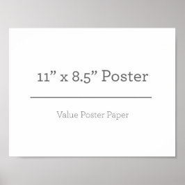 Aangepast Poster van 11 x 85