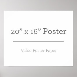 Aangepast Poster van 20 x 16