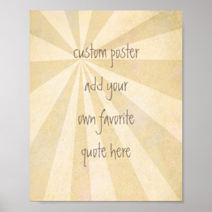 aangepast poster voeg je eigen offerte toe : sepia