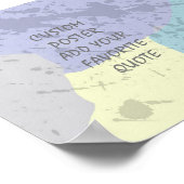 aangepast poster voegt uw eigen quotabstraject toe (Hoek)