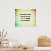 aangepast poster voegt uw eigen quotatypografie to (Keuken)