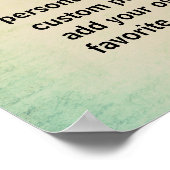 aangepast poster voegt uw eigen quotatypografie to (Hoek)