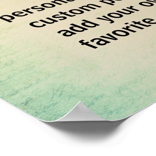 aangepast poster voegt uw eigen quotatypografie to (Hoek)