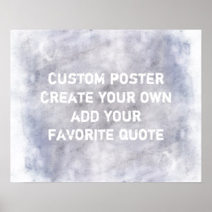 aangepast poster voegt uw quotaschic-stijl toe