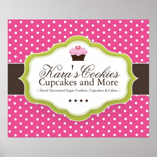 Aangepast Poster voor bakkerij (Voorkant)