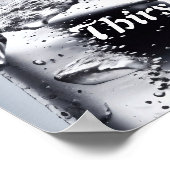 Aangepast Poster voor dorst (Hoek)