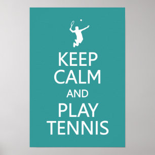 Aangepast poster voor kalm- en afspeeltenis behoud