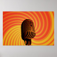 Aangepast poster voor microfoon