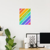 Aangepast poster voor regenboogkleuren (Thuiskantoor)
