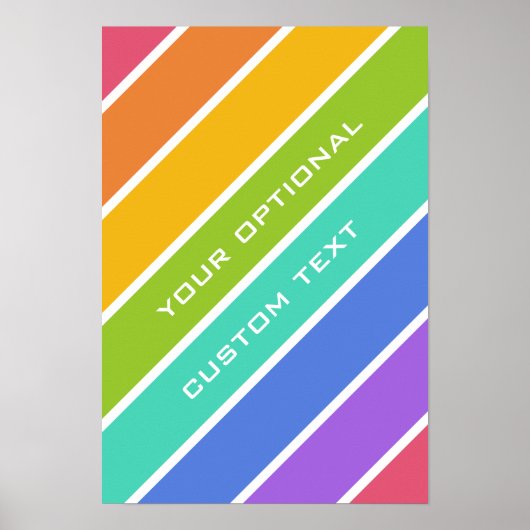 Aangepast poster voor regenboogkleuren (Voorkant)