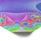 Aangepast Poster voor regenboogspiraalvormig paste (Hoek)