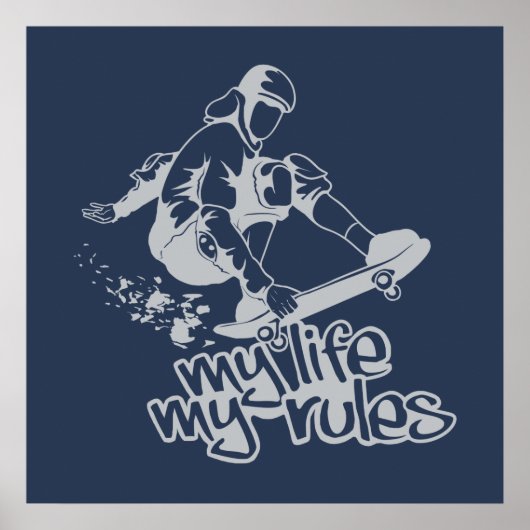 Aangepast poster voor skateboarden (Voorkant)