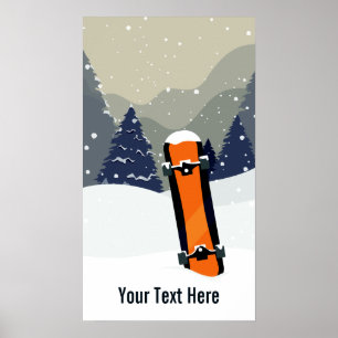 Aangepast poster voor winterinstapmodel