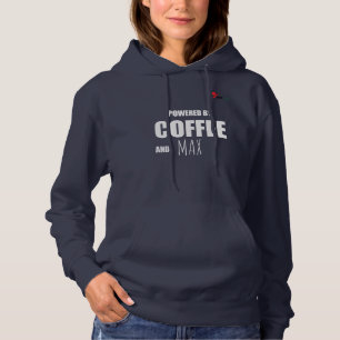 Aangepast Powered by Coffee en [Huisdier Naam]  Hoodie