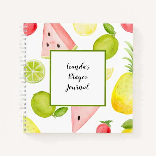 Aangepast Prayer Journal Custom Romans 8:28 Notitieboek (Voorkant)