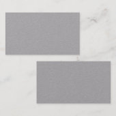 Aangepast - Premium Grijs, Modern / Subtle Class Visitekaartje (Voorkant / Achterkant)