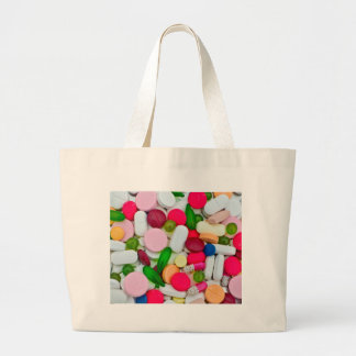 Aangepast product voor kleurrijke pillen grote tote bag