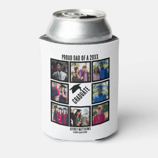 Aangepast proefvader van jaar Afstuderen fotocolla Blikjeskoeler (Blikje Achterkant)