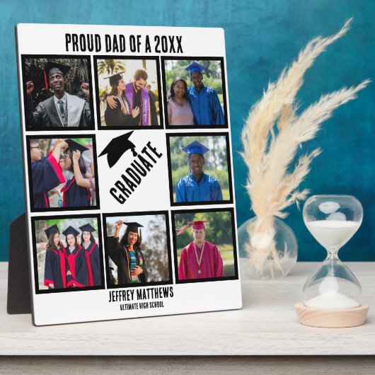 Aangepast proefvader van jaar Afstuderen fotocolla Fotoplaat (Zijkant)