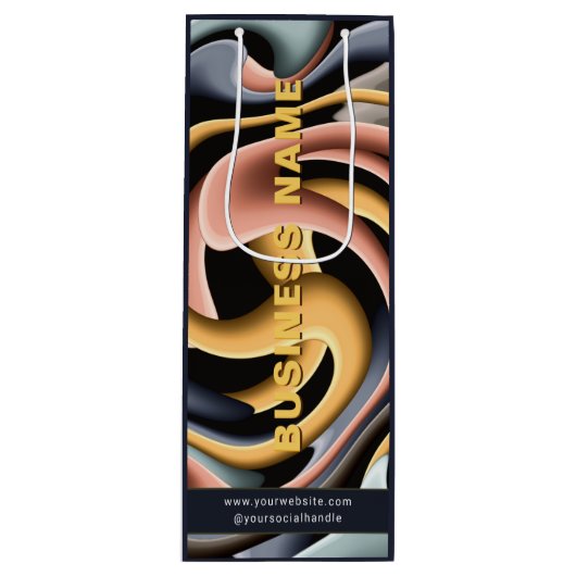 Aangepast promotiemateriaal voor zakelijk merk Mod Wijn Cadeautas (Voorkant)