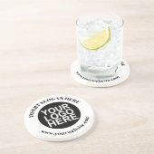 Aangepast promotieOnderzetter voor zakelijke Logo Zandsteen Onderzetter (Zijkant)