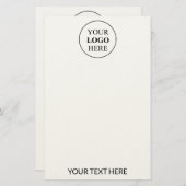 Aangepast promotioneel logo briefpapier (Voorkant / Achterkant)