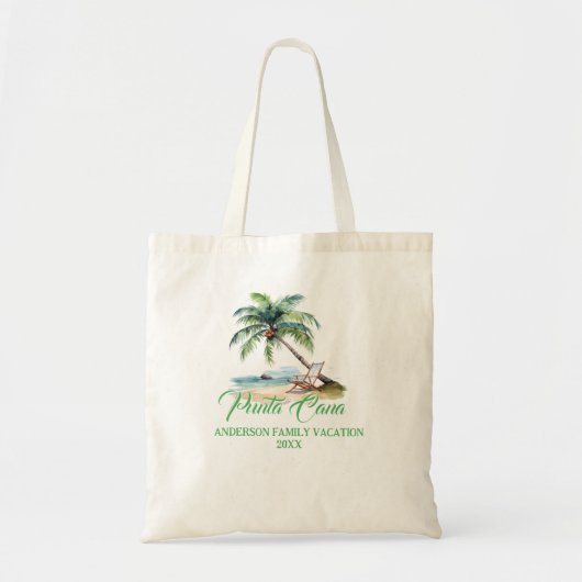 Aangepast Punta Cana-strand  Tote Bag (Voorkant)