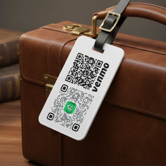 Aangepast QR-code-Bagagelabel Bagagelabel