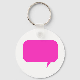 Aangepast Quotebox roze Sleutelhanger