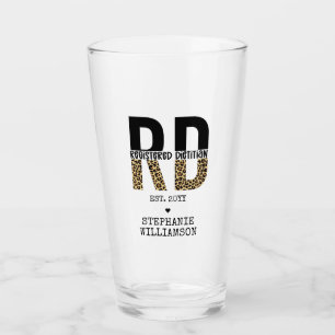 Aangepast RD-geregistreerd Dietitian Cheetah Print Glas