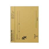 Aangepast recept Notitieblok – Bewerkbare Doctor R (Gedraaid)