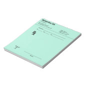 Aangepast recept Notitieblok – Bewerkbare Doctor R (Gedraaid)