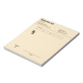 Aangepast recept Notitieblok – Bewerkbare Doctor R (Gedraaid)