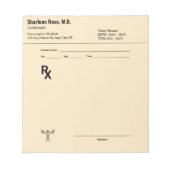 Aangepast recept Notitieblok – Bewerkbare Doctor R (Voorkant)