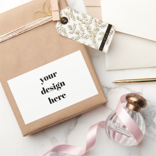 Aangepast Rechthoekige Sticker (Geschenken)