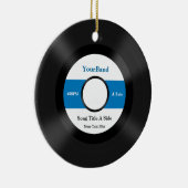 Aangepast record personaliseren keramisch ornament (Rechts)