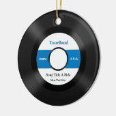 Aangepast record personaliseren keramisch ornament (Links)