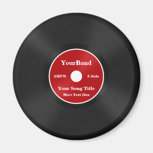 Aangepast record personaliseren magneet