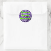 Aangepast Recyclen korrelig papier voor inktpapier Ronde Sticker (Tas)